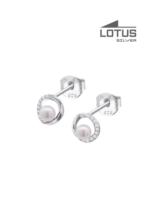 LOTUS SILVER EARRINGS